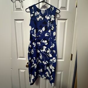 Calvin Klein blue floral dress